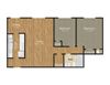 2 bedroom 1 Bathroom
